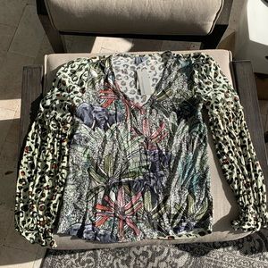 Bl^nk London leopard blouse Anthropologie